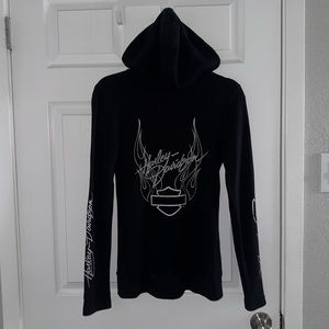 Worn once - Harley Hooded Top